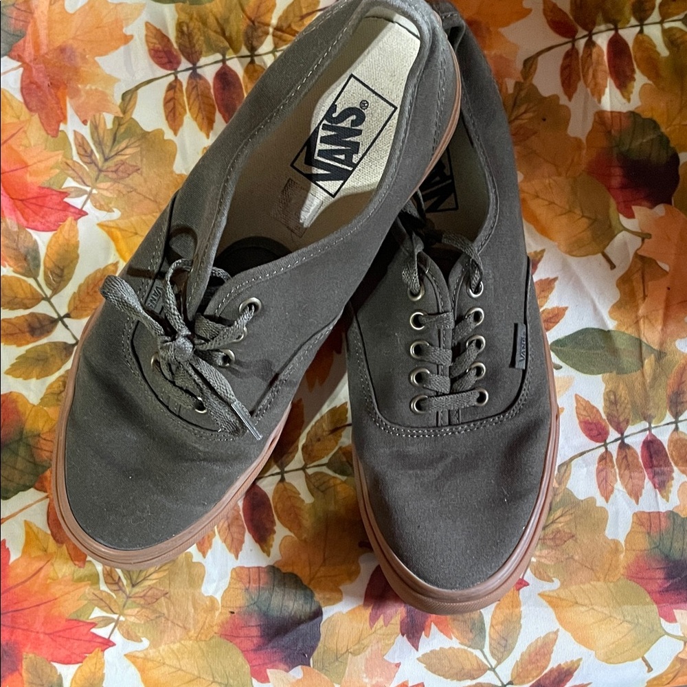Vans Men's Charcoal Canvas Sneakers
